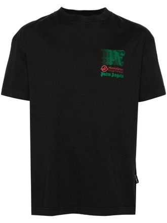 Palm Angels x MoneyGram Haas F1 cotton T-shirt - Black