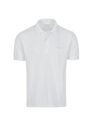 Trigema Poloshirt TRIGEMA TRIGEMA Poloshirt in Piqu&eacute;-Qualit&auml;t, Damen, Gr. 3XL, weiss (wei&szlig;), Piqu&eacute;, 100% Baumwolle, Basic, lang, ohne Ausschnitt, Shirts Polos