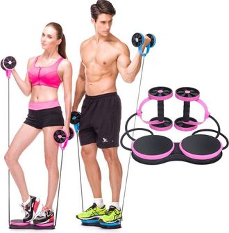 Trade Shop Trade Shop - Roller Multifunzione Estensore Addominali Pettorali Glutei Cosce Fitness