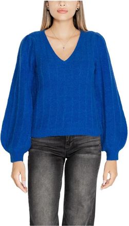 Guess V-hals Truien - Dames - V-hals truien - Blauw - L - Wol - Truien & Vesten