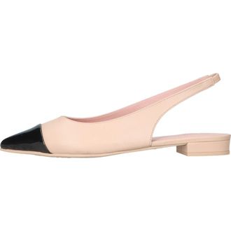 Pretty Ballerinas Pointed Toe Heeled Slingback in Beige at Nordstrom, Size 39.5