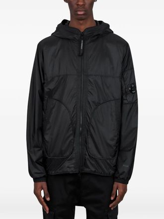 C.P. Company zip-up hooded jacket - men - Polyester - S - Black