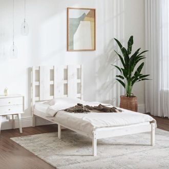 vidaXL Estructura De Cama Sin Colch&oacute;n Madera De Pino Blanca 90x200 Cm Vidaxl