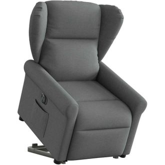 vidaXL Vidaxl - Sill&oacute;n El&eacute;ctrico Reclinable Elevable De Tela Gris Oscuro