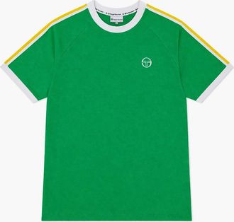 Sergio Tacchini Mens Sergio Tacchini Pino Ringer T-Shirt Fern Green/White - Size: 38