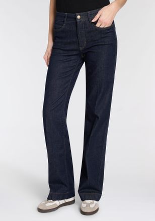 MAC Broeken 5-Pocket-Jeans MAC WIDE star, Damen, Gr. 34, L&auml;nge 30, fashion rinsed, Denim/Jeans, Obermaterial: 91% Baumwolle, 7% Elastomultiester, 2% Elasthan, wei