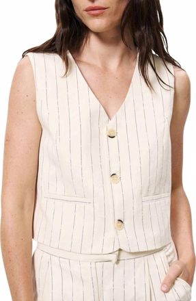 FRNCH Ersilia Vest In Beige