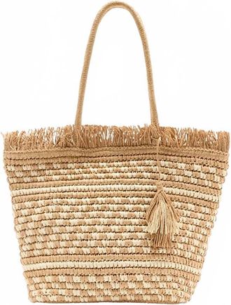 Physician Endorsed Womens Karolina Crochet Bag In Toast/white