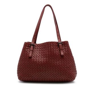 Bottega Veneta Pre-owned Tote Bags, female, Red, Size: ONE SIZE Pre-owned Cesta Tote Bag