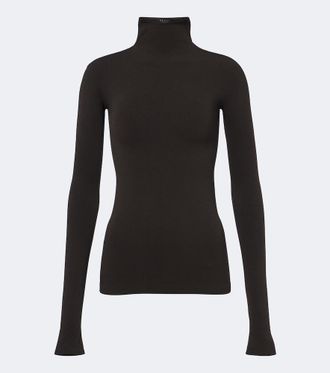 Gucci Top de cuello alto de jersey