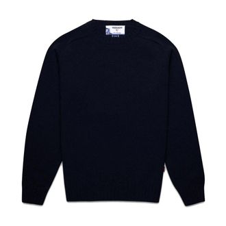 Sebago Round-neck Knitwear, male, Blue, M, Gilead Jumper