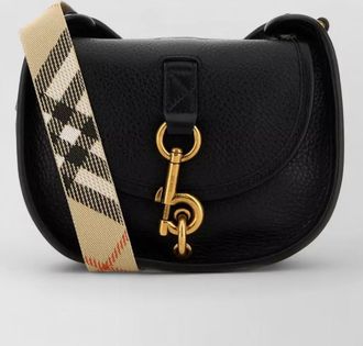 Burberry leather mini messenger b clip crossbody bag