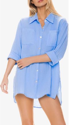 Helen Jon Island Shirt in Peri Blue at Nordstrom, Size X-Large