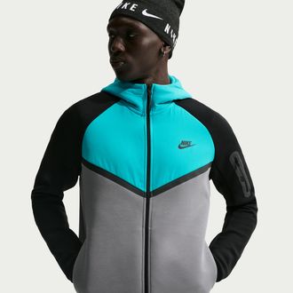 Nike Mens Tech Fleece Windrunner Full-Zip Jacket in Grey | IH4302-084