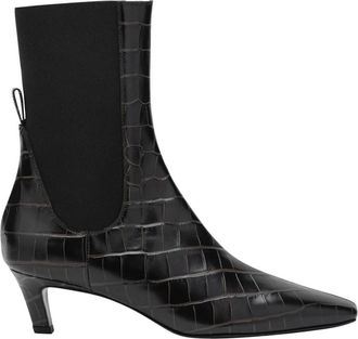 Toteme Enkellaarsjes - Dames - Laarzen met Hak - Bruin - 40 EU - Schoenen