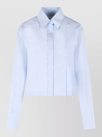 Sportmax certo cropped cotton poplin shirt