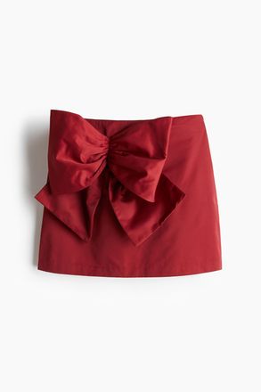 H&M Minijupe mit Schleife - Red