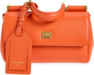 Dolce & Gabbana Mini My Sicily Handbag in 81166 Orange at Nordstrom