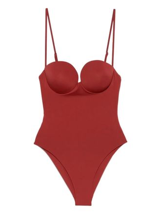 Magda Butrym Costume da bagno con ferretto - Rosso