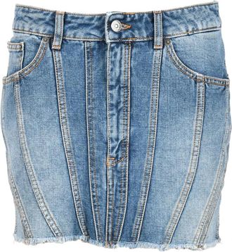 Dondup Denim Mini Rok - Dames - Spijkerrokken - Blauw - W25 - Denim - Rokken