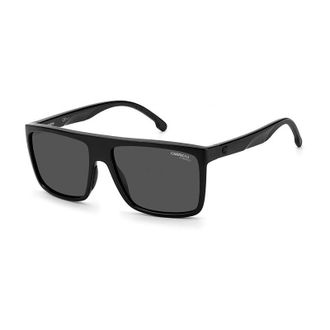 Carrera Sunglasses Rectangle Full Rim, Grey Frame And Grey With Blue Mirror Lens Carrera8055/s0Kb7Z0
