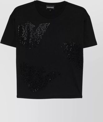 Emporio Armani logo cotton t shirt short sleeves