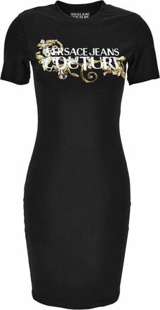 Versace Jeans Couture Korte Jurk - Dames - Korte kleedjes - Zwart - XS - Kleedjes