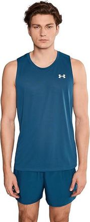 Under Armour Tech Tank Top Mens Clothing Wham Blue/White : SM, Polyester
