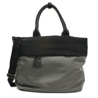 Prada Gray Nylon Tote Bag (Pre-Owned)