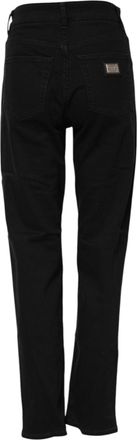 Dolce & Gabbana Womens Black Boyfriend Cotton Stretch Denim Jeans Elastane Clothing