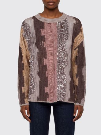 Pinko Maglia in misto cotone Patchwork Pinko