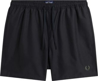 Fred Perry Zwemshorts - Heren - Strandmode - Zwart - L - Polyester - Badmode