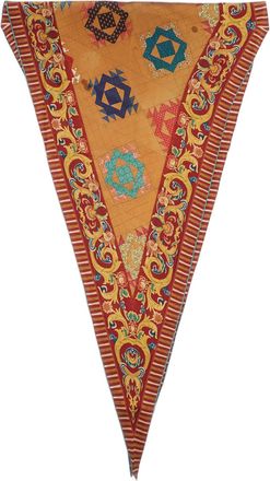 Pierre-Louis Mascia Multicolor Diamond Floral Print Silk Scarf