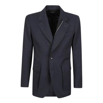Tom Ford Heren, Jassen, Blauw, Maat: L Katoen