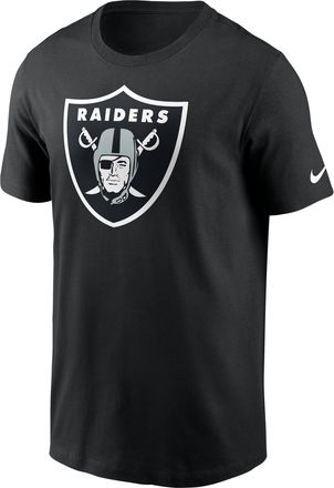 Nike Las Vegas Raiders Logo Essential Nike Mens NFL T-Shirt in Black | N19900A8D-UXR