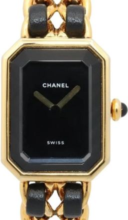 Chanel Pre-owned Vintage Polshorloge - Dames - Vintage Horloges - Zwart - ONE Size - Leer - Vintage