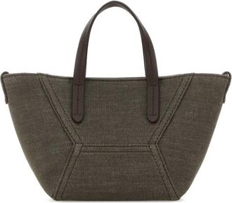Brunello Cucinelli Olive Green Fabric Handbag