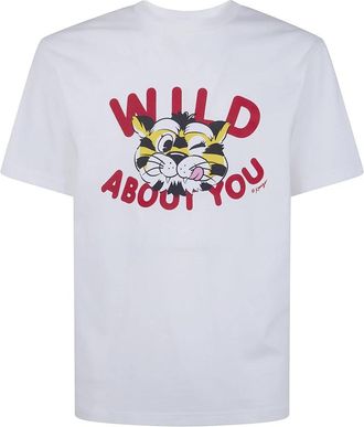 Kenzo Wild Tiger T-shirt - Heren - T-shirts - Wit - S - Katoen - Tops