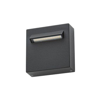 Lucande Lucande L&aacute;mpara De Pared Led Exterior joril En Negro Aluminio