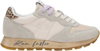 Sun 68 Vintage Sneaker Klassiek Design - Dames - Sneakers - Wit - 37 EU - Nylon - Schoenen
