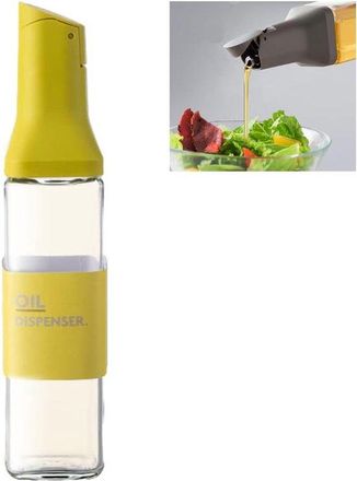 OEM Dispensador De Aceite De Oliva Y Vinagre, F&aacute;cil De Llenar Y Limpiar, Botella Para Especias L&iacute;quidas Para Cocinar En La Cocina, 500 Ml (amarillo)