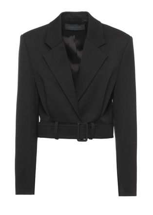 Lanvin Structured Peak Lapel Jacket With Built-In Belt