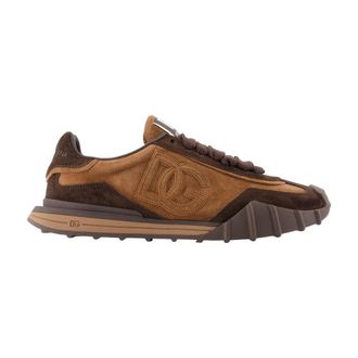 Dolce & Gabbana Schoenen, Heren, Bruin, 45 EU, Leer, DG Athletic Sneakers