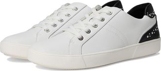 Naturalizer Morrison Stud Womens Shoes White/Black Leather : 10.5 M (B)