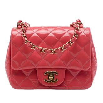 Chanel Pre-owned Vintage Flap Bag - Dames - Pre-owned - Roze - Maat: ONE Size Leer
