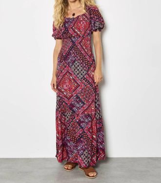Apricot Tierred Maxi Dress In Multicolor