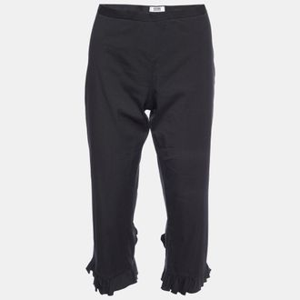Moschino Cheap And Chic Black Cotton Capri Pants