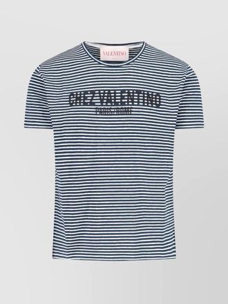 Valentino crew neck striped pattern
