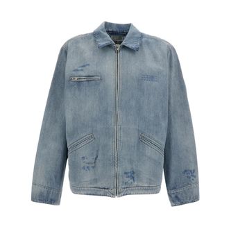 Maison Margiela Denim Jackets, male, Blue, Size: M Denim Jacket