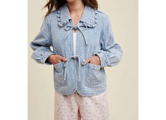 Wishlist Kate Denim Jacket In Blue